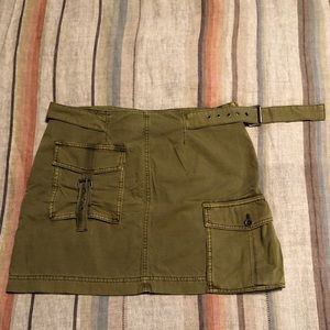 Free people cargo mini skirt